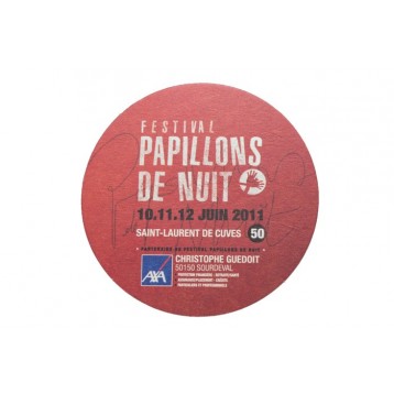 Sous bock carton rond