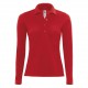 Polo Safran Manches Longues Rouge