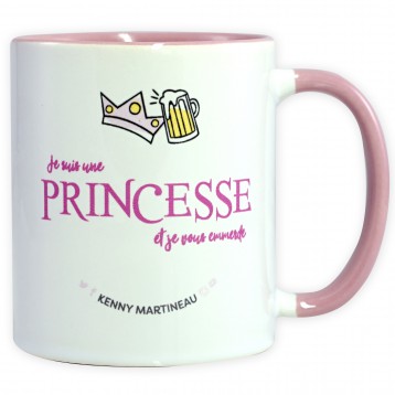 Mug "Je suis une princesse et je vous emmerde"