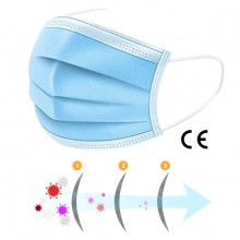 Masque de protection chirurgical jetable – Lot de 50 (Covid / Corona virus)