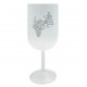 Verre à vin réutilisable imprimé (empilable)
