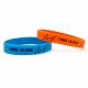 Bracelet silicone imprimé 1 couleur