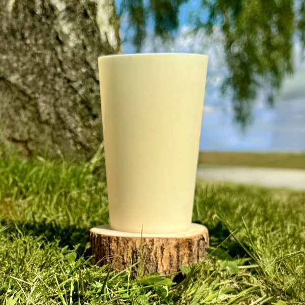 Gobelets 25/33 compostables en matière végétale (PHA) vierges (sur devis)