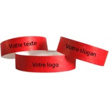 Bracelet Tyvek avec marquage une couleur - 19 mm