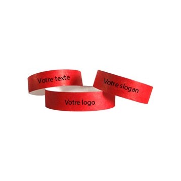 Bracelet Tyvek avec marquage une couleur - 19 mm