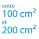 Autocollant vinyle maximum 200cm² coupe droite