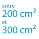 Autocollant vinyle maximum 300cm² coupe droite