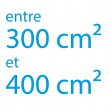 Autocollant vinyle maximum 400cm² coupe droite