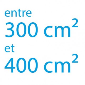 Autocollant vinyle maximum 400cm² coupe droite