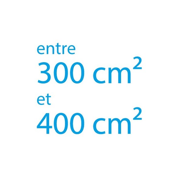 Autocollant vinyle maximum 400cm² coupe droite