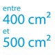 Autocollant vinyle maximum 500cm² coupe droite