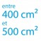 Autocollant vinyle maximum 500cm² coupe droite