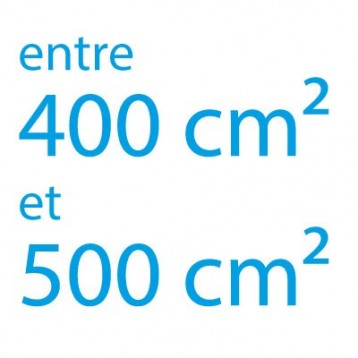 Autocollant vinyle maximum 500cm² coupe droite