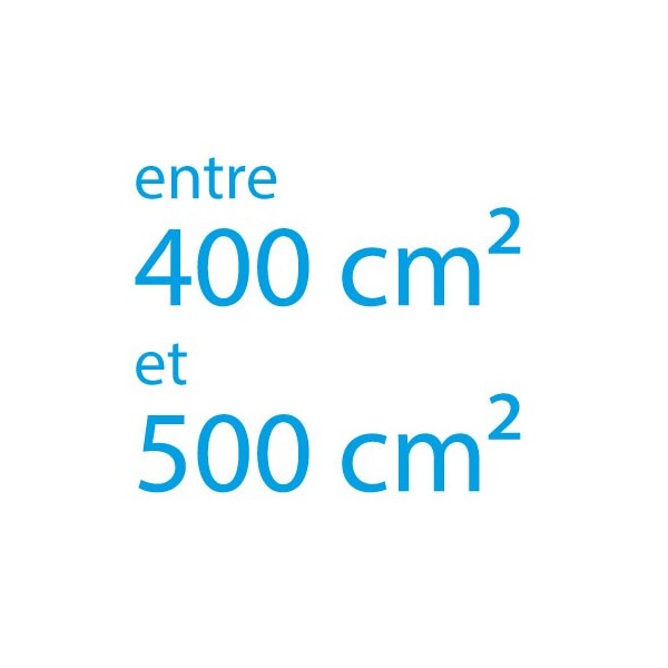 Autocollant vinyle maximum 500cm² coupe droite