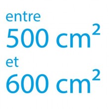 Autocollant vinyle maximum 600cm² coupe droite