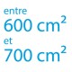 Autocollant vinyle maximum 700cm² coupe droite