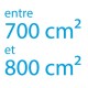 Autocollant vinyle maximum 800cm² coupe droite