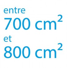 Autocollant vinyle maximum 800cm² coupe droite