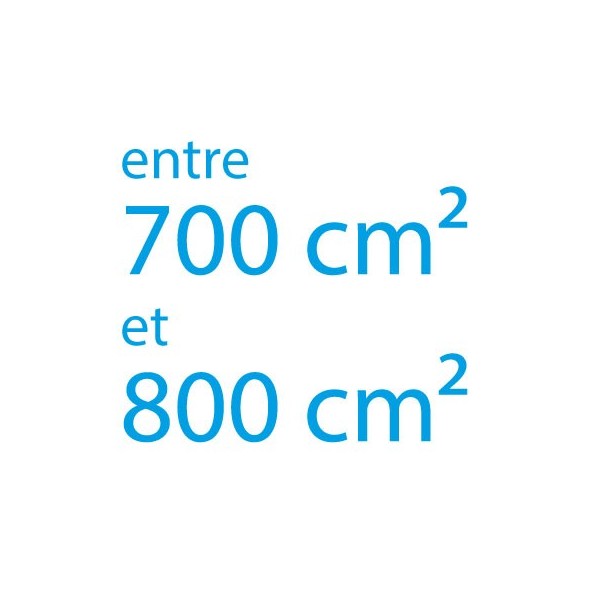 Autocollant vinyle maximum 800cm² coupe droite