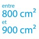 Autocollant vinyle maximum 900cm² coupe droite