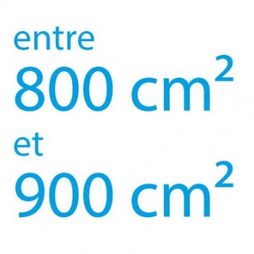 Autocollant vinyle maximum 900cm² coupe droite