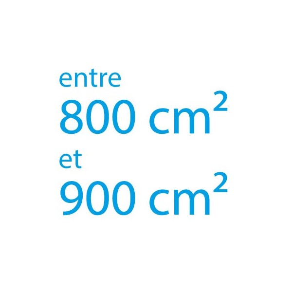Autocollant vinyle maximum 900cm² coupe droite