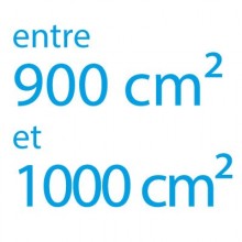 Autocollant vinyle maximum 1000cm² coupe droite