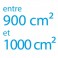 Autocollant vinyle maximum 1000cm² coupe droite