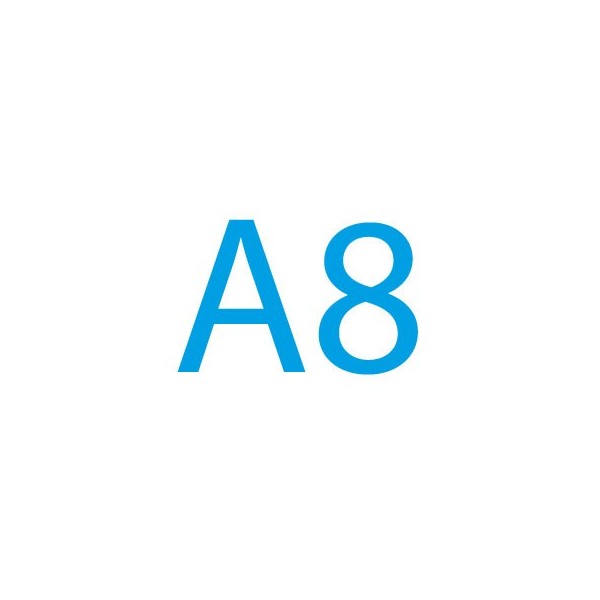 Autocollant A8 (52x74mm) sur papier 80g