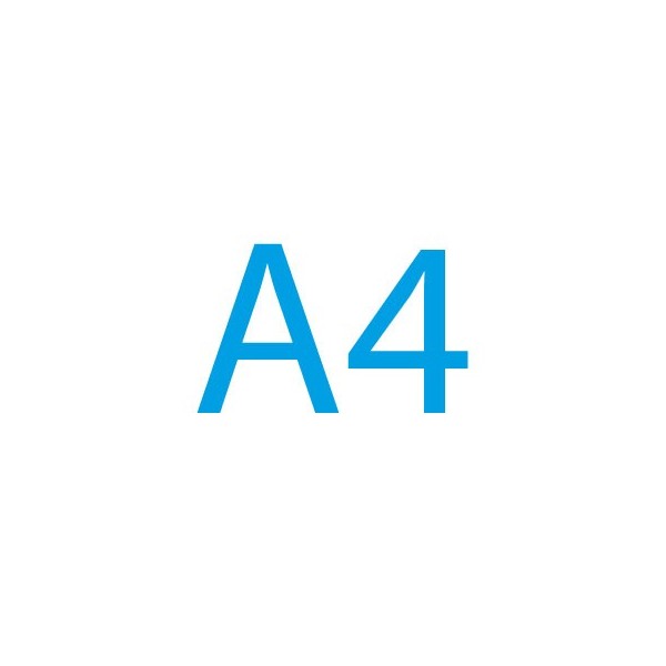 Autocollant A4 (210x297mm) sur papier 80g