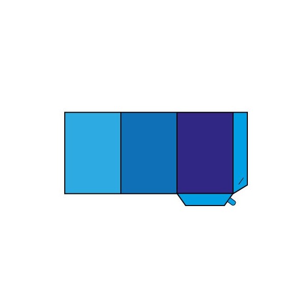 Chemise A4 3volets 350g Cyclus sans pelliculage Quadri R/V