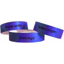 Bracelet Tyvek avec marquage une couleur - 25 mm