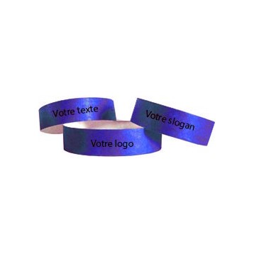 Bracelet Tyvek avec marquage une couleur - 25 mm