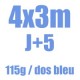 400x300cm - 115g dos bleu J+5 jours ouvrés