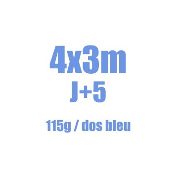 400x300cm - 115g dos bleu J+5 jours ouvrés