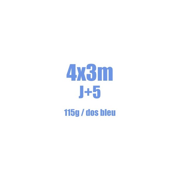 400x300cm - 115g dos bleu J+5 jours ouvrés