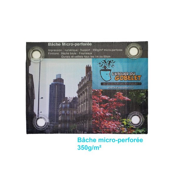 Bâche micro-perforée