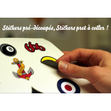 La planche de stickers vinyles