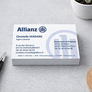 Cartes de visite professionnelles d'entreprise