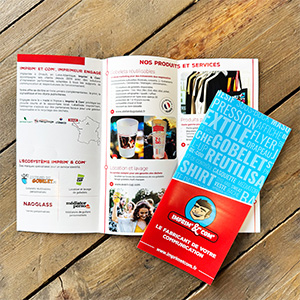 Dépliant trois volets d'entreprise