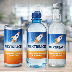 Boissons avec étiquettes personnalisées