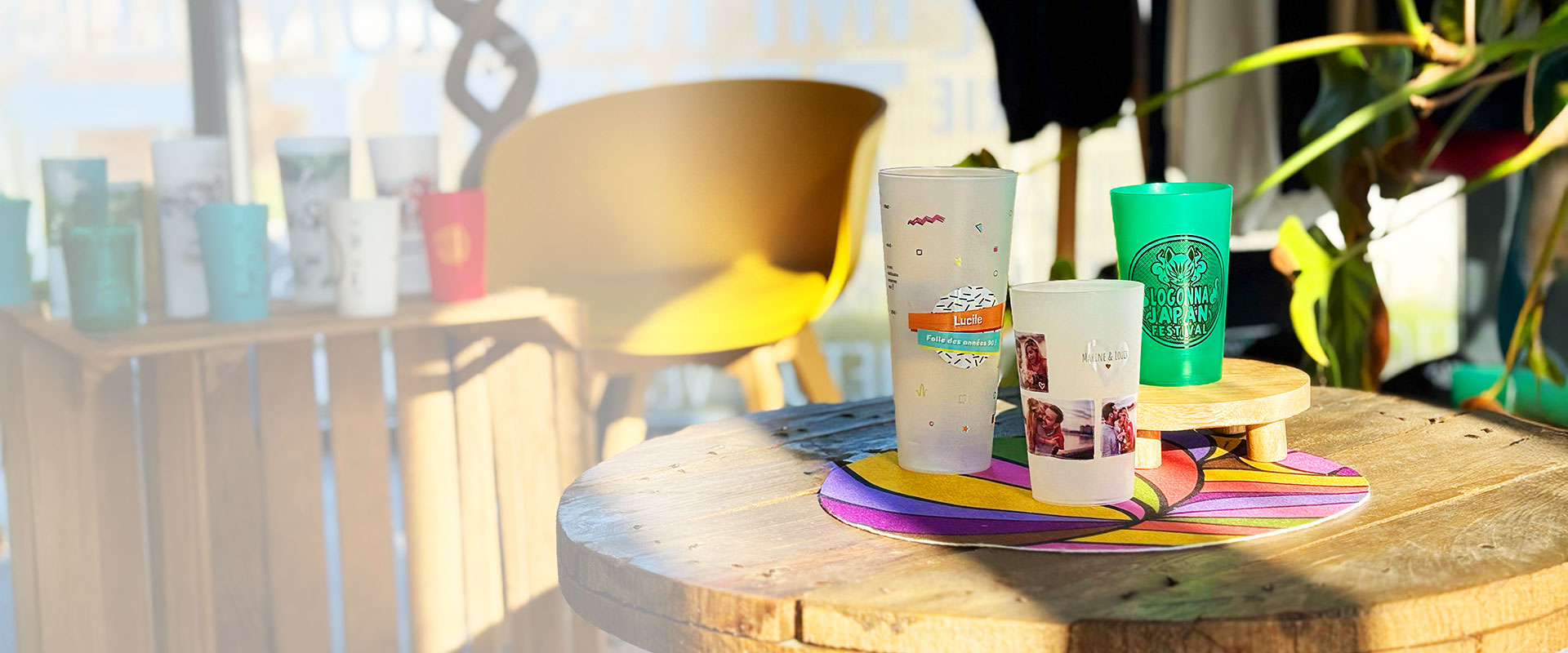 Gobelets personnalisés pour événement